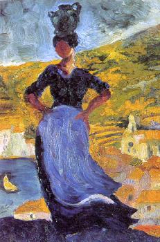 Portrait of hortensia peasant woman from cadaques